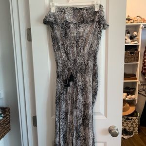 Black and white jumpsuit